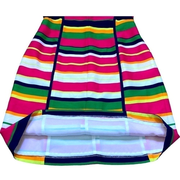 Laundry by Shelli Segal bold multi color stripe fitted shift dress - Picture 3 of 10